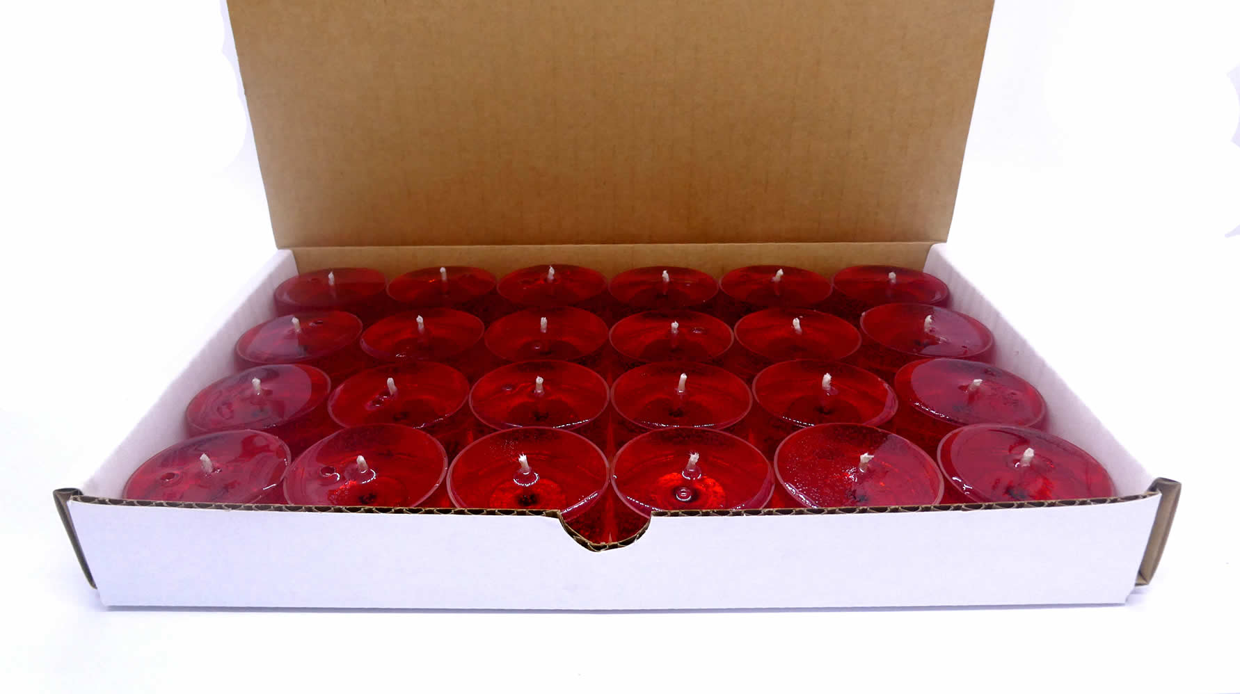 Apple Cinnamon Scented Gel Candle Tea Lights - 24 pk. - Click Image to Close