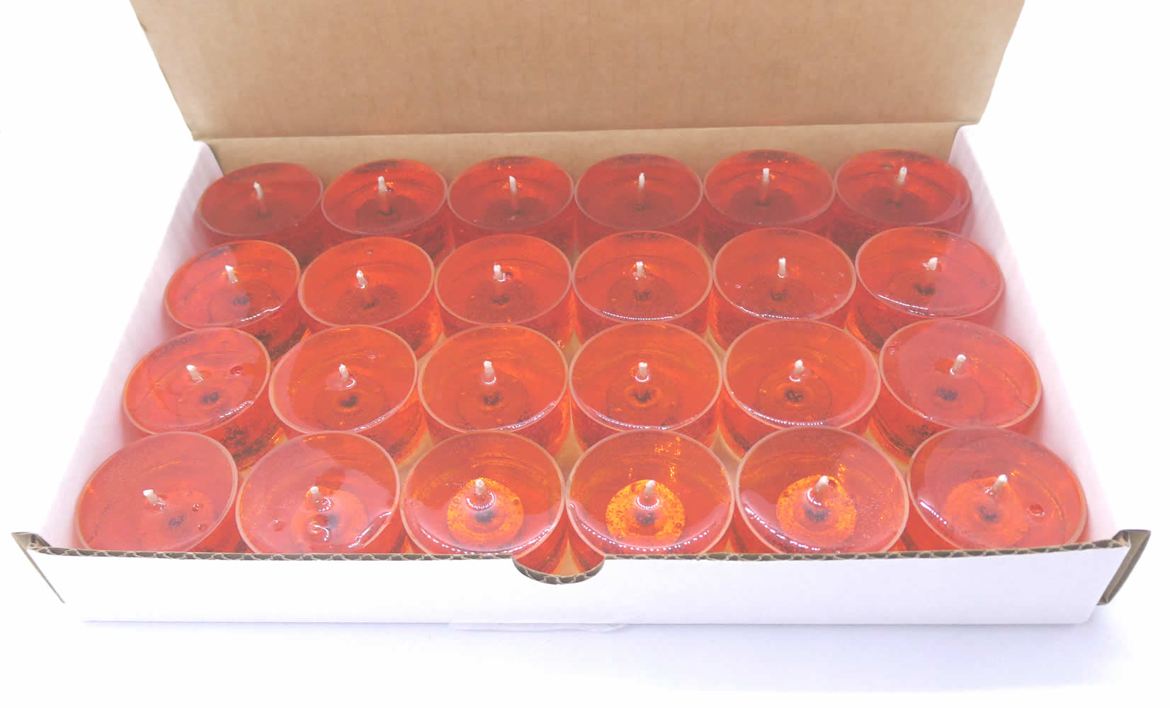 Mango Papaya Scented Gel Candle Tea Lights - 24 pk. - Click Image to Close