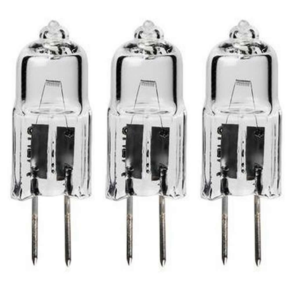 3 pack of 35 Watt Halogen Bulbs For Warmers 2 pins 120 Volt - Click Image to Close