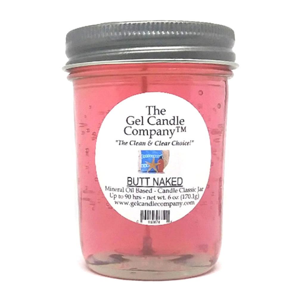 Butt Naked Gel Candle Classic Jar - Click Image to Close