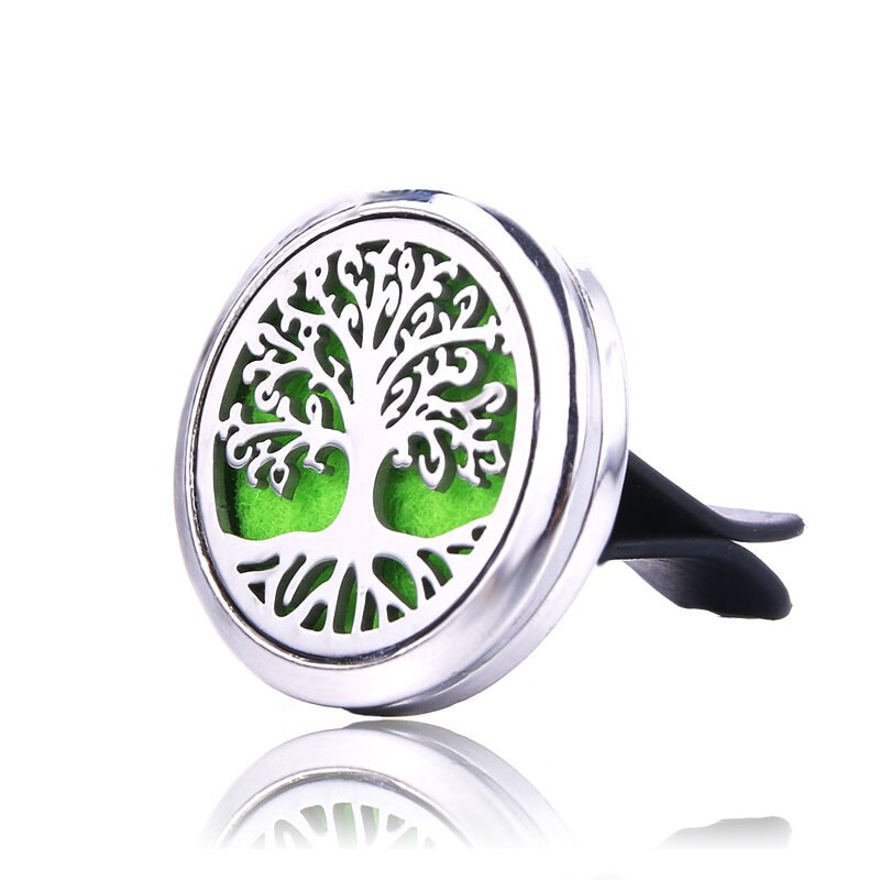 Tree Of Life Stainless Steel Aroma Vent Diffuser 30mm With Pads - Click Image to Close