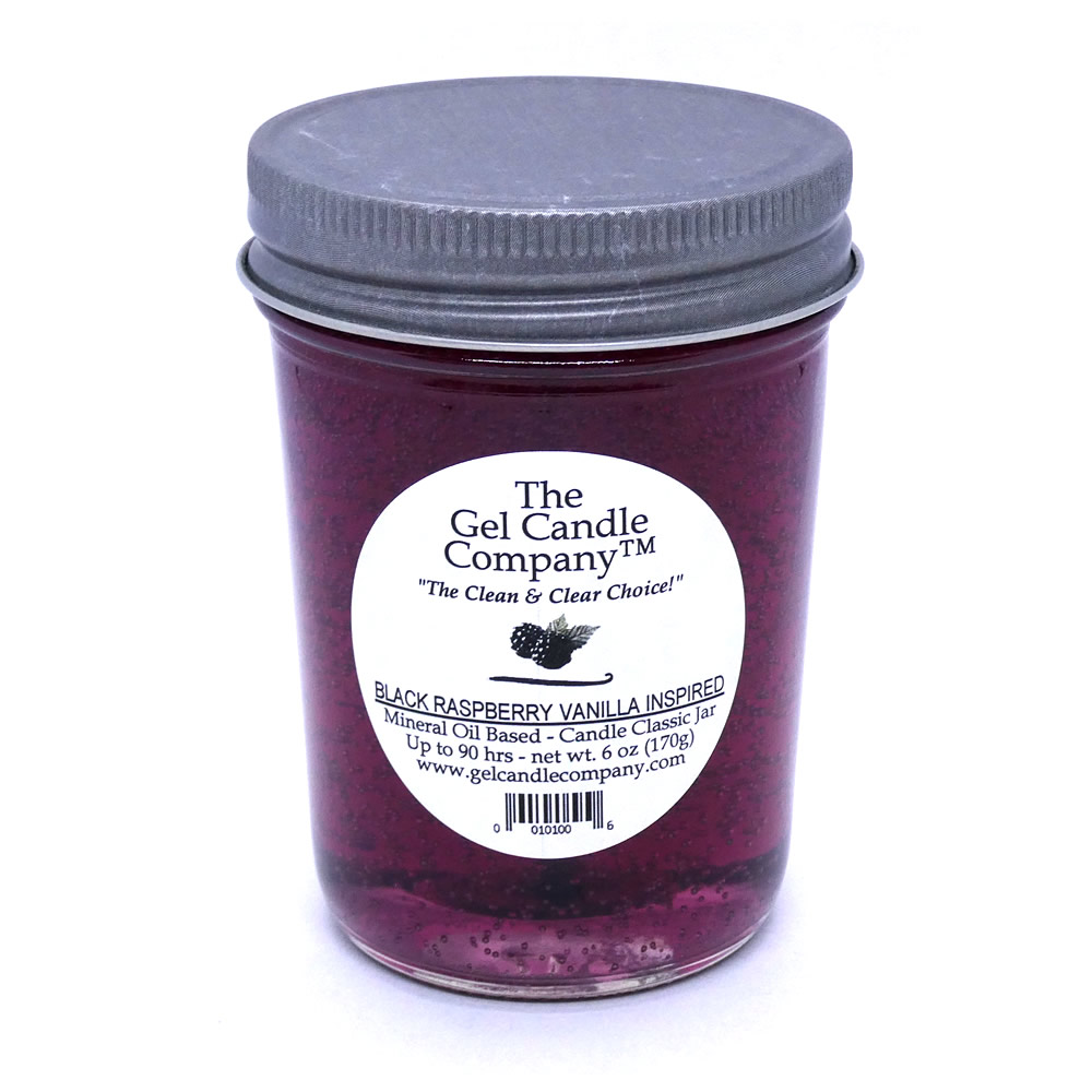 Blackberry Vanilla Inspired 90 Hour Gel Candle Classic Jar