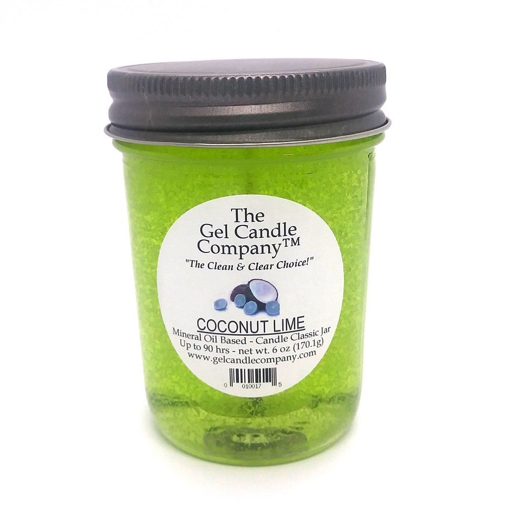 Coconut Lime 90 Hour Gel Candle Classic Jar