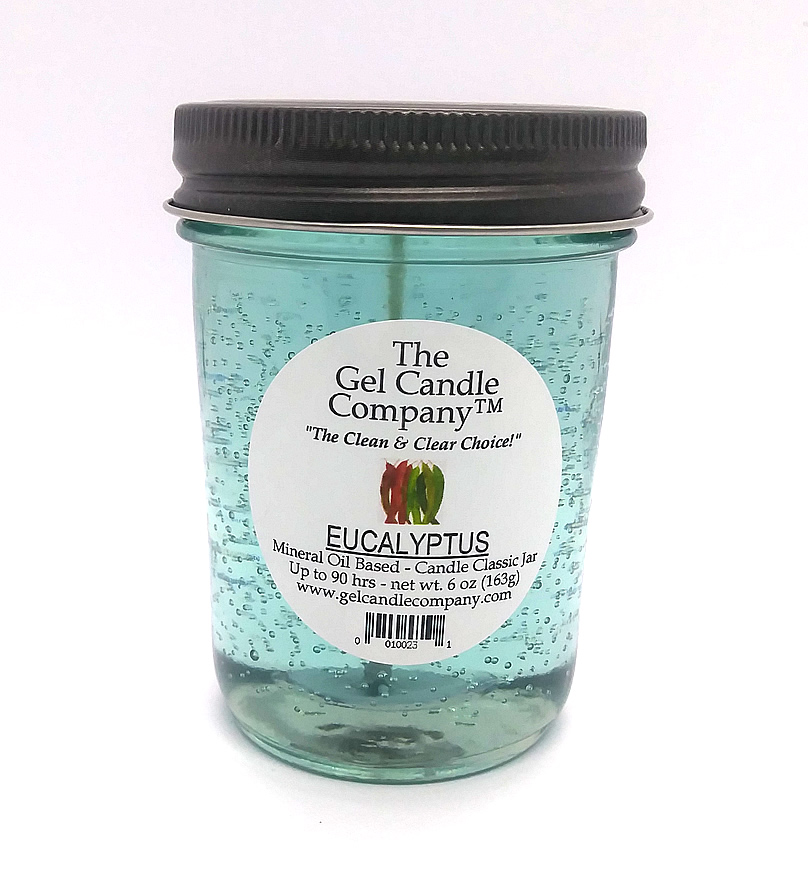 Eucalyptus 90 Hour Gel Candle Classic Jar