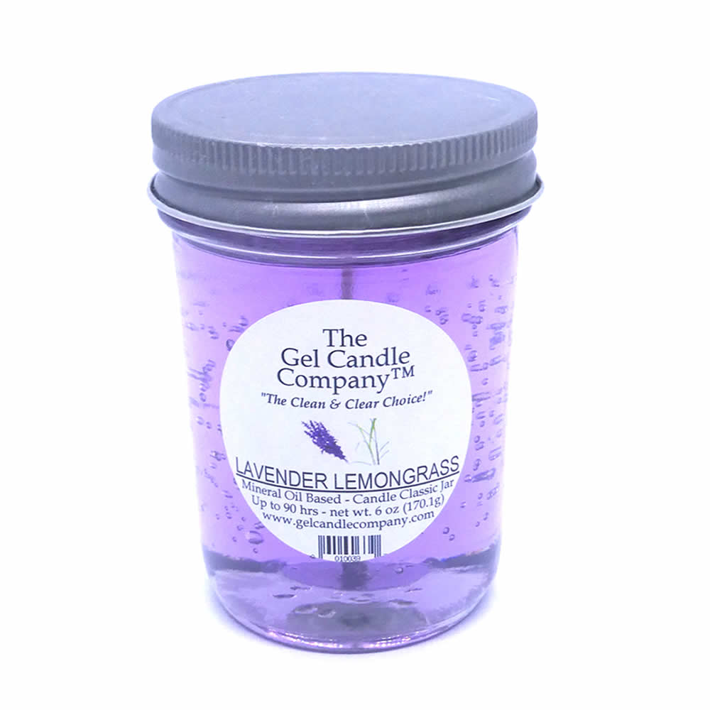 Lavender Lemongrass 90 Hour Gel Candle Classic Jar