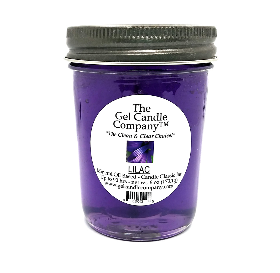 Lilac 90 Hour Gel Candle Classic Jar - Click Image to Close