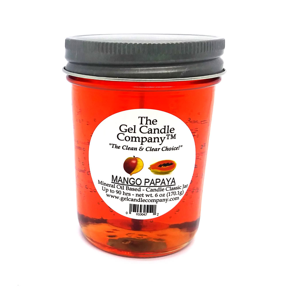 Mango Papaya 90 Hour Gel Candle Classic Jar