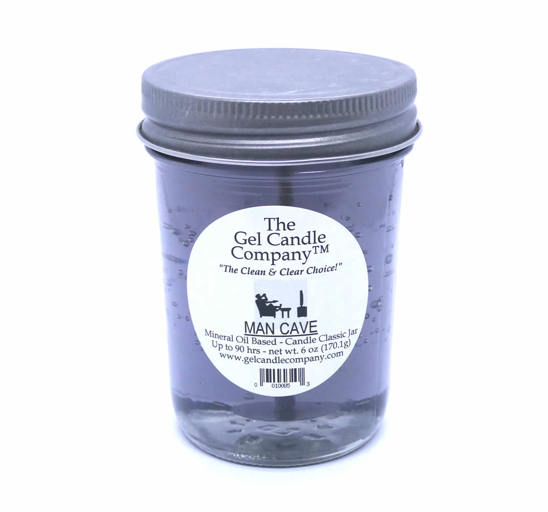 Man Cave 90 Hour Gel Candle Classic Jar - Click Image to Close