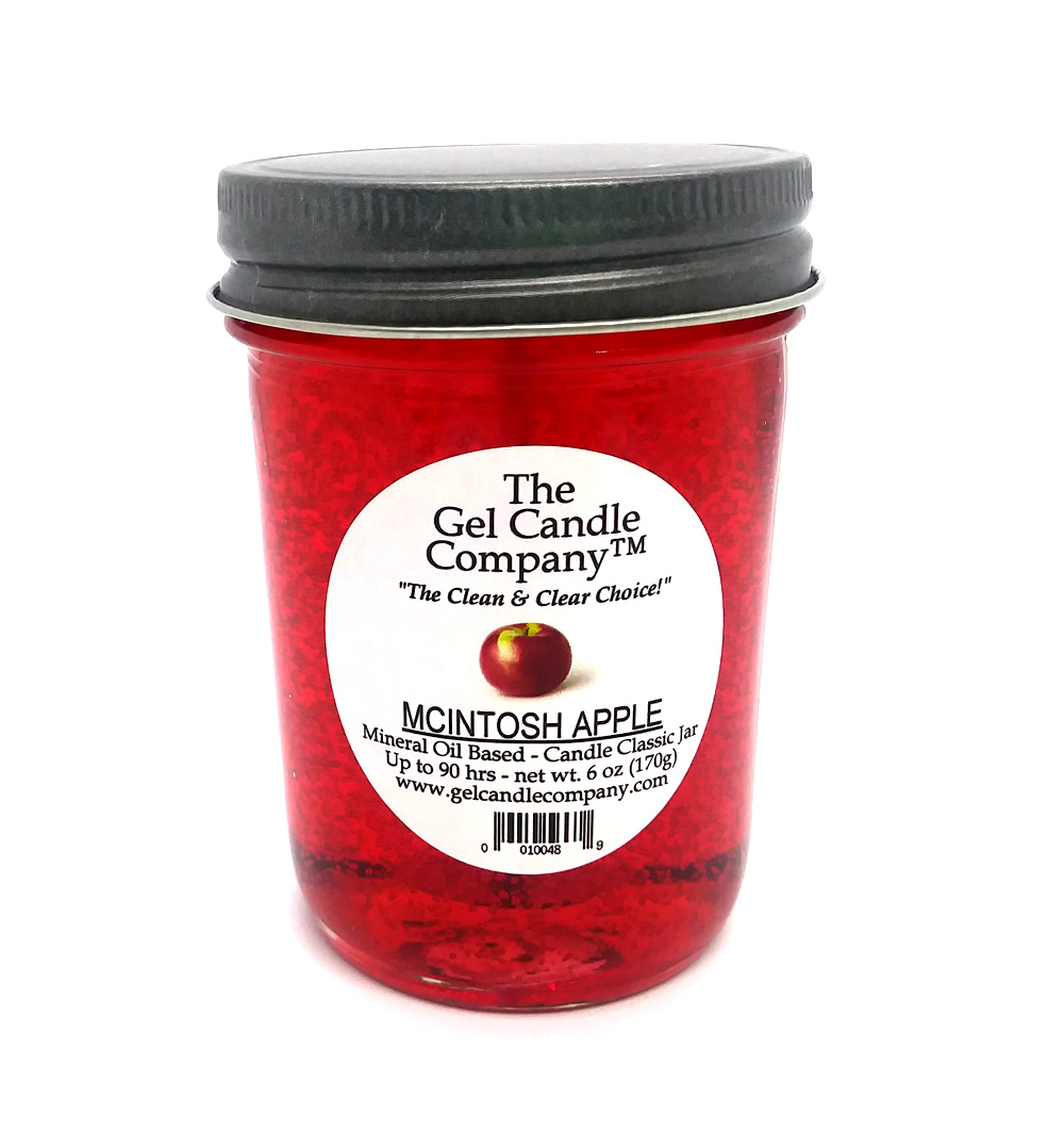 Mcintosh Apple 90 Hour Gel Candle Classic Jar
