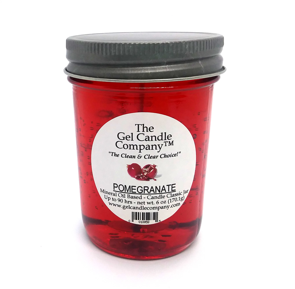 Pomegranate 90 Hour Gel Candle Classic Jar - Click Image to Close