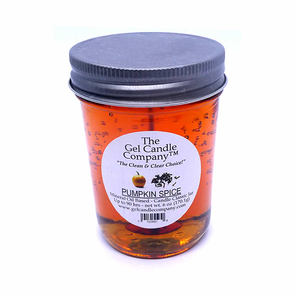 Pumpkin Spice 90 Hour Gel Candle Classic Jar - Click Image to Close