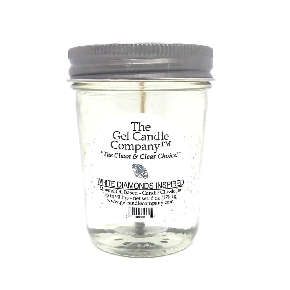 White Diamonds Inspired 90 Hour Gel Candle Classic Jar