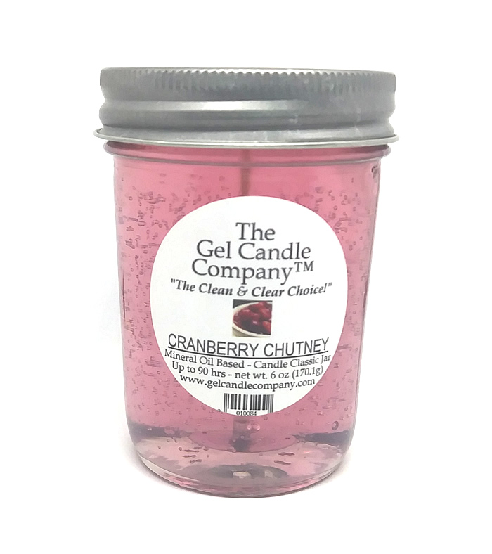 Cranberry Chutney 90 Hour Gel Candle Classic Jar - Click Image to Close