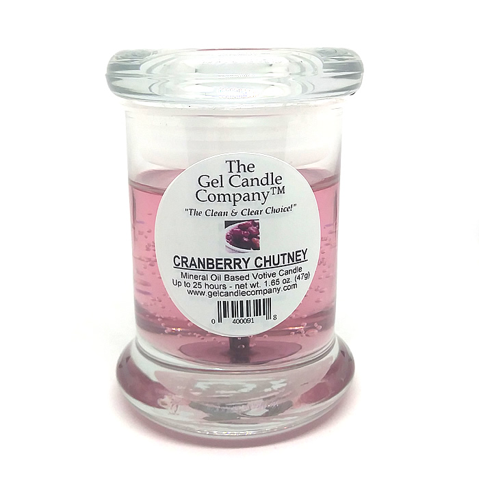 Cranberry Chutney Scented Gel Candle Votive - Click Image to Close