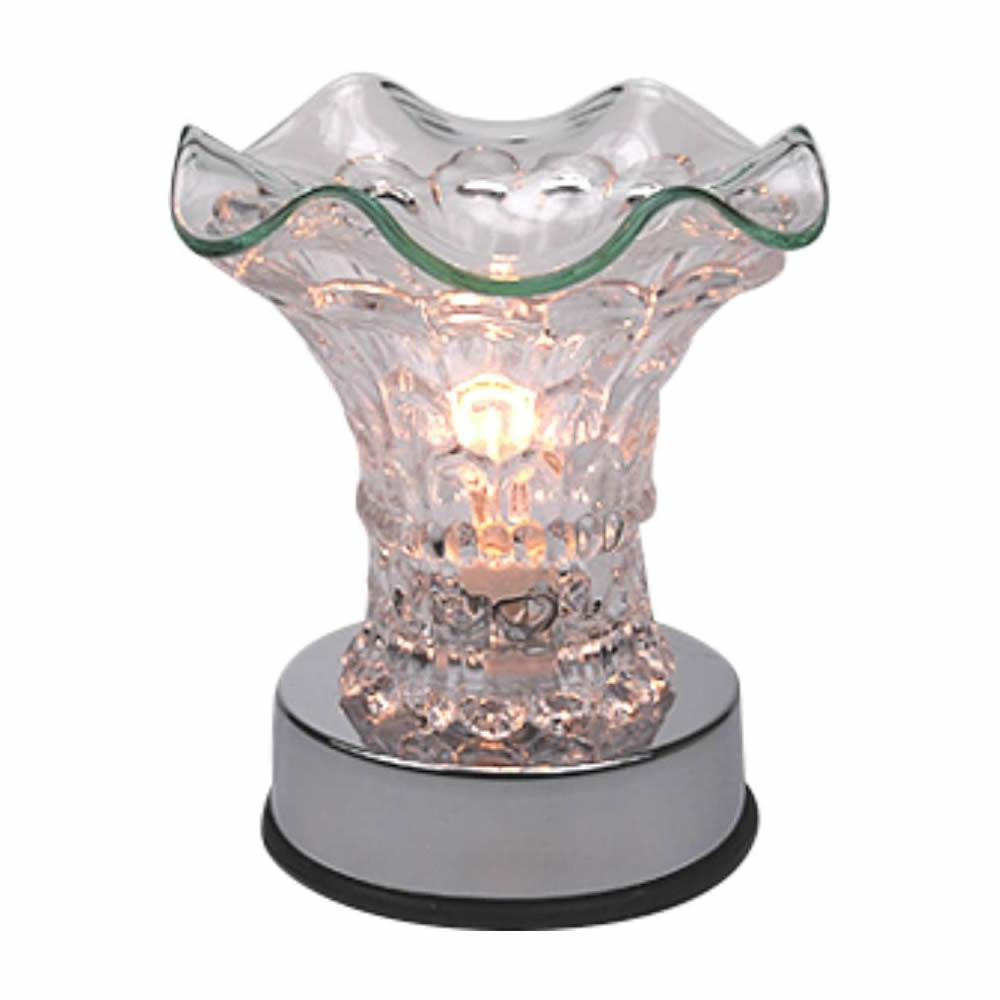 Crystal Clear Glass Touch Activation Aroma Warmer