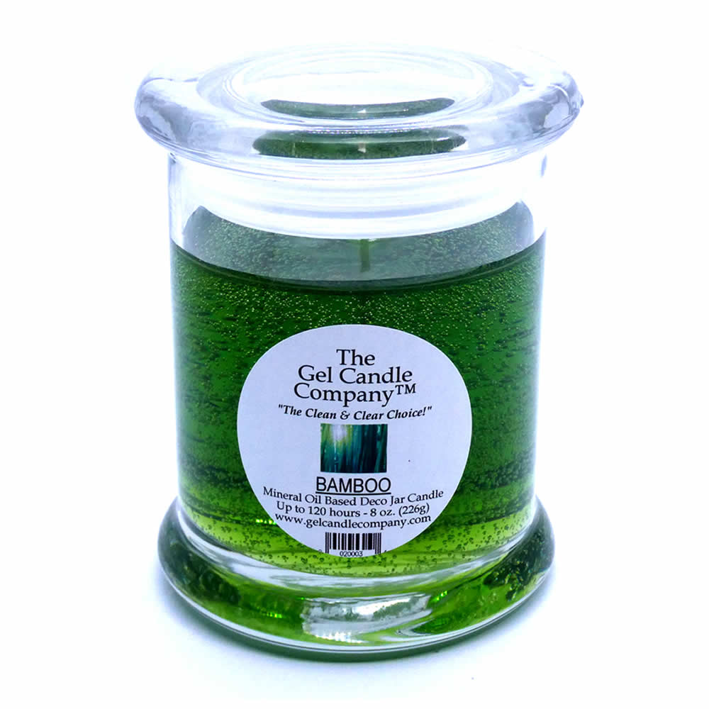 Bamboo Scented Gel Candle up to 120 Hour Deco Jar