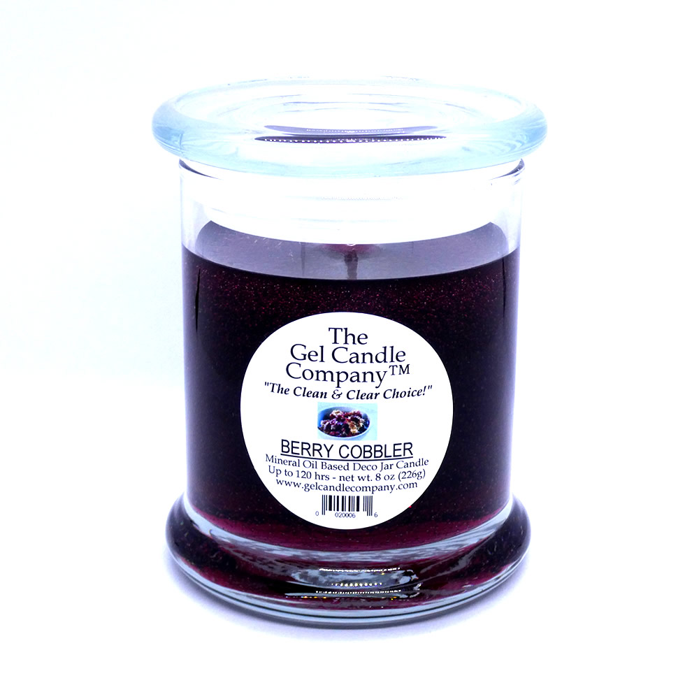 Berry Cobbler Scented Gel Candle up to 120 Hour Deco Jar - Click Image to Close