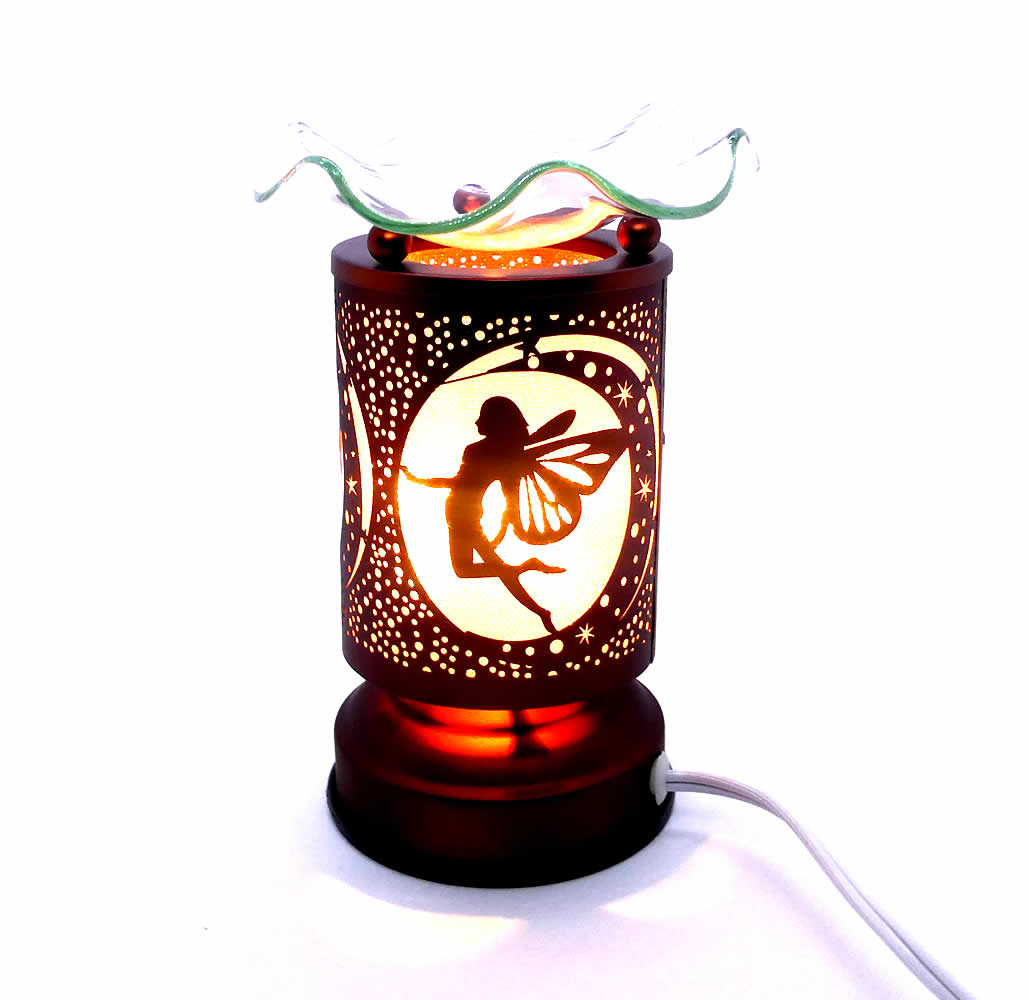 Fairy Bronze Finish Touch Aroma Lamp Warmer for Oils Melts