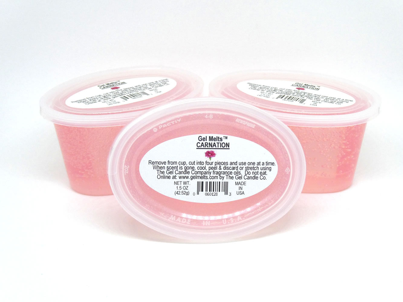Carnation scented Gel Melts™ for warmers - 3 pack