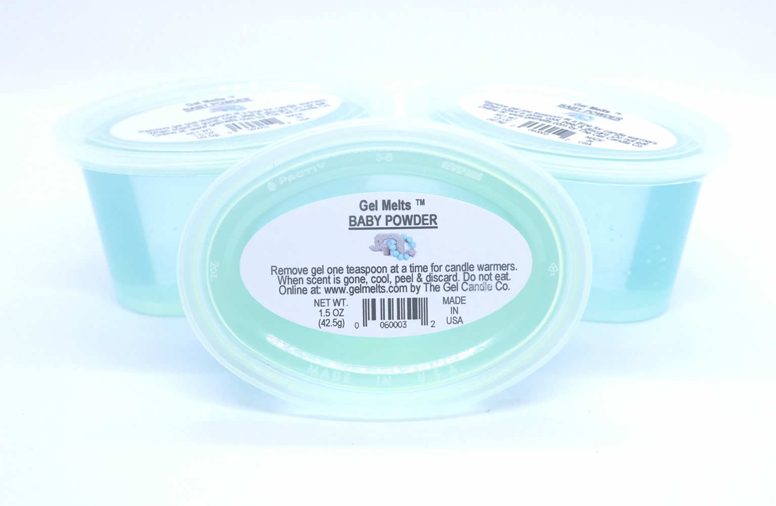 Baby Powder scented Gel Melts™ Gel Wax for warmers - 3 pack - Click Image to Close