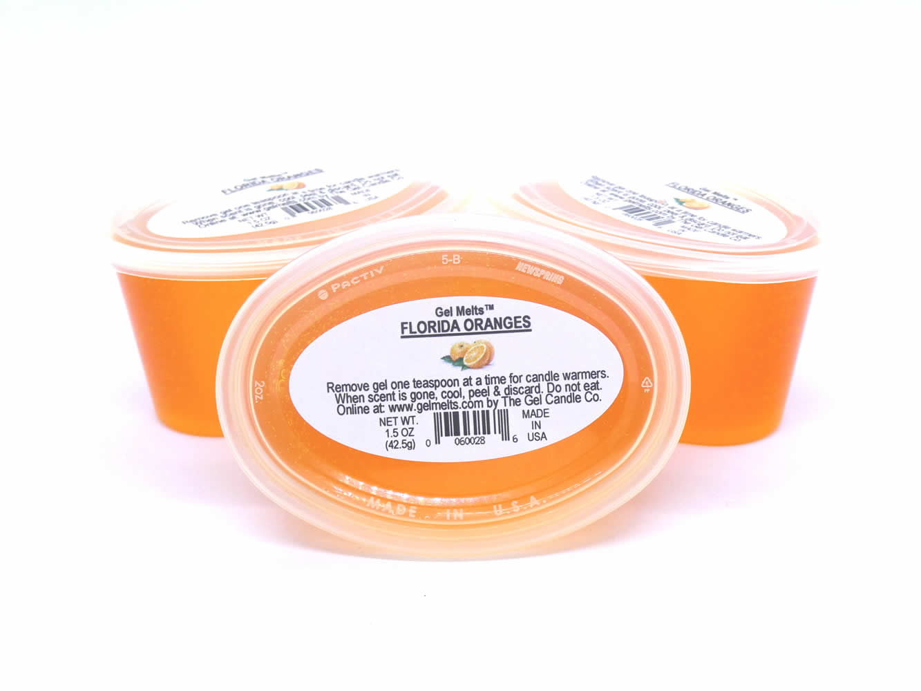 Florida Oranges scented Gel Melts™ Gel Wax for warmers - 3 pack - Click Image to Close