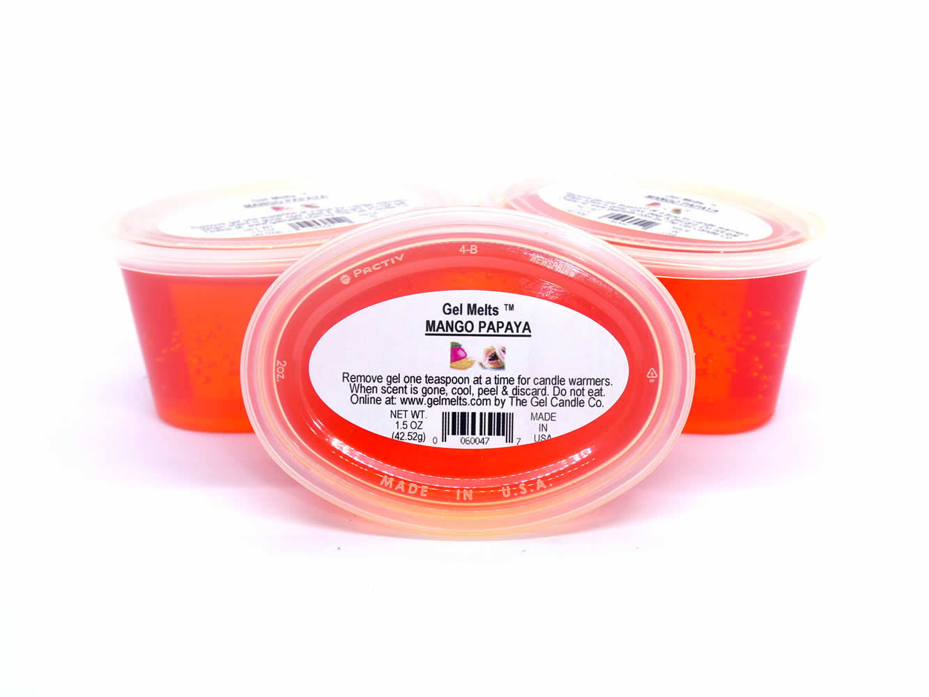 Mango Papaya scented Gel Melts™ Gel Wax for warmers - 3 pack