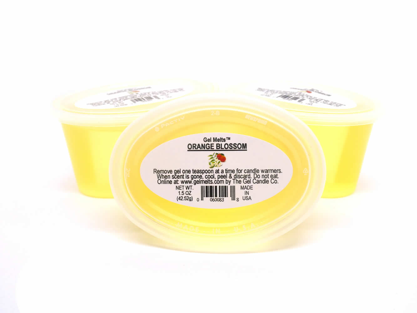 Orange Blossom scented Gel Melts™ Gel Wax for warmers - 3 pack