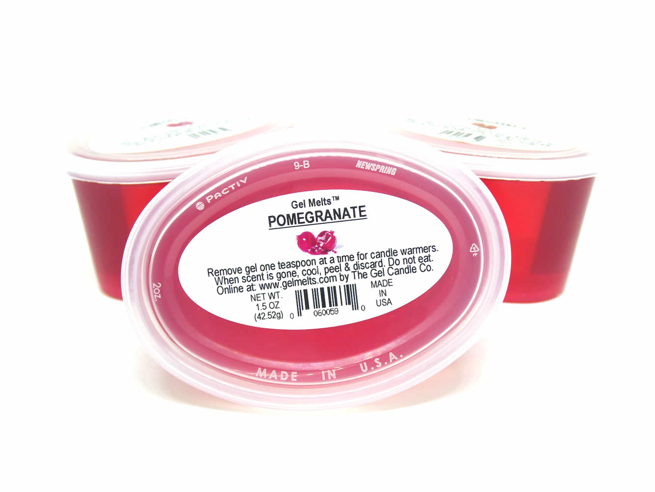 Pomegranate scented Gel Melts™ Gel Wax for warmers - 3 pack