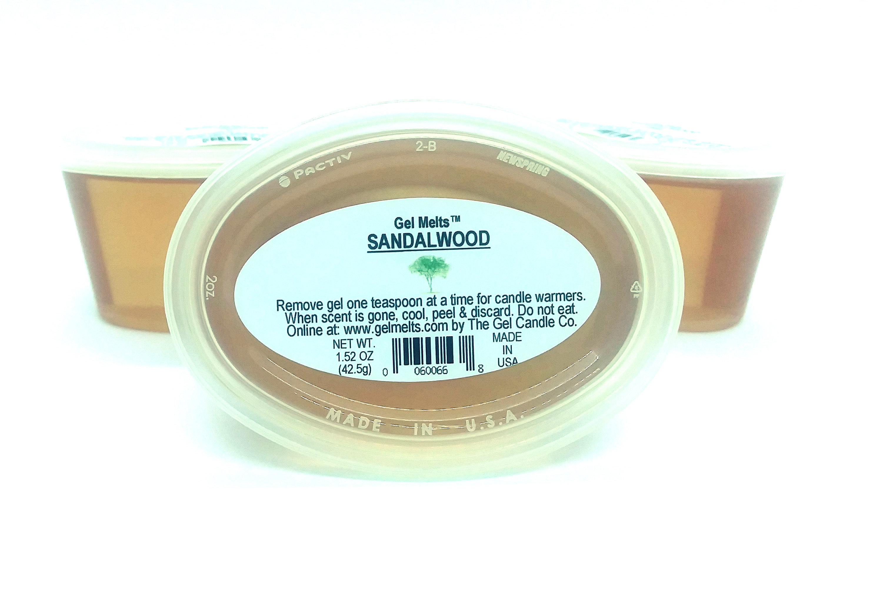 Sandalwood scented Gel Melts™ for warmers - 3 pack
