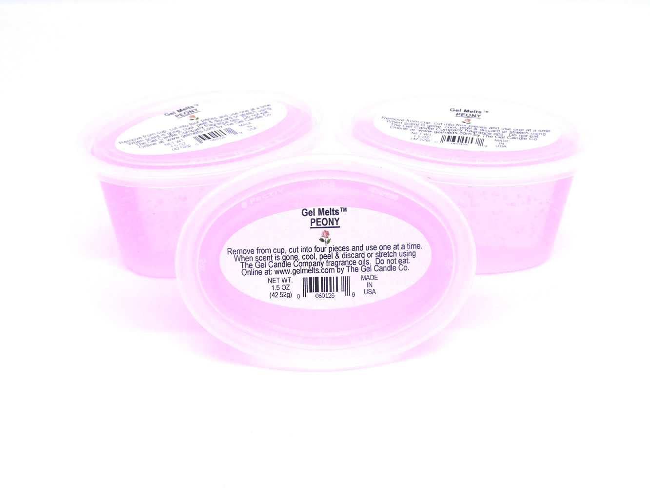 Peony scented Gel Melts™ for warmers - 3 pack
