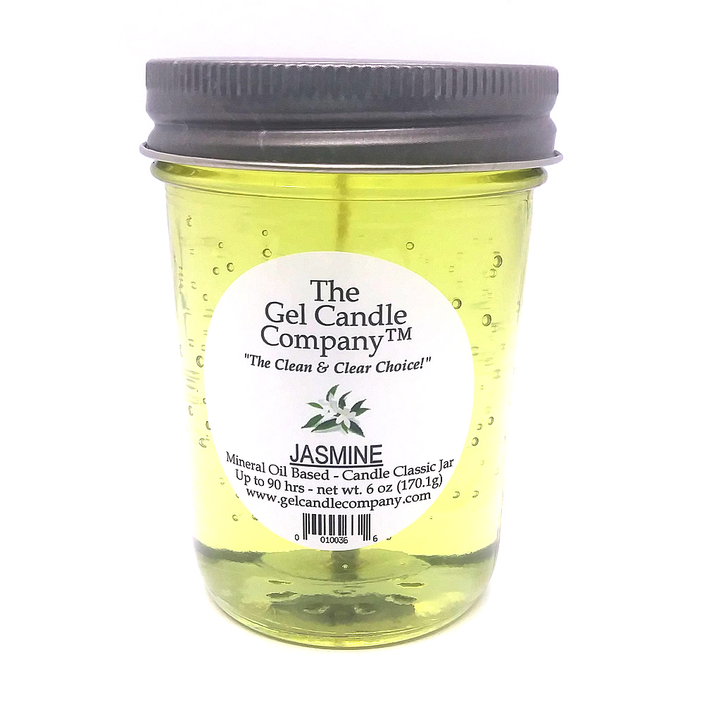 Jasmine 90 Hour Gel Candle Classic Jar - Click Image to Close