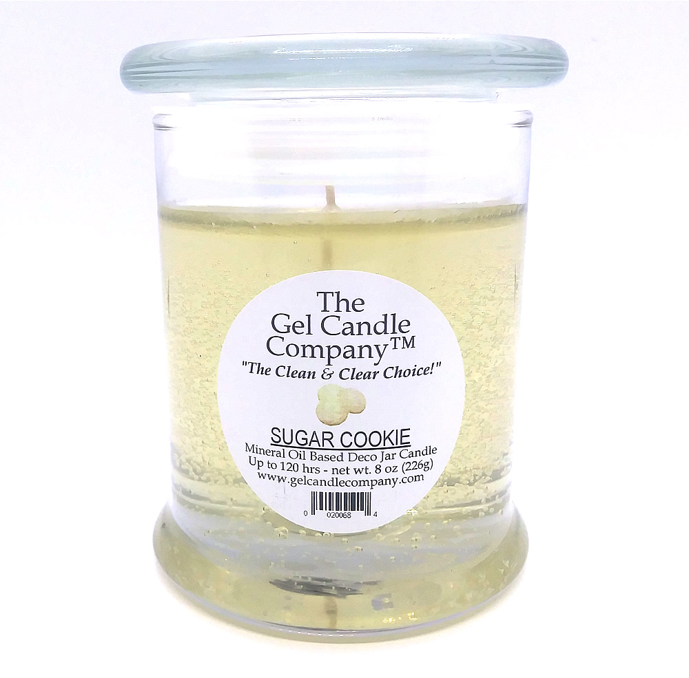 Sugar Cookie Scented Gel Candle up to 120 Hour Deco Jar - Click Image to Close