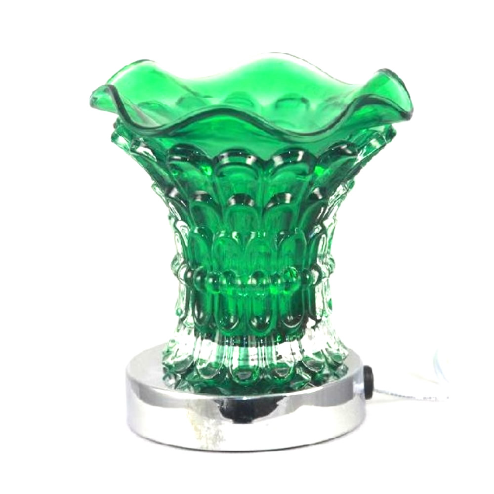 Green Glass Touch Activation Warmer Diffuser