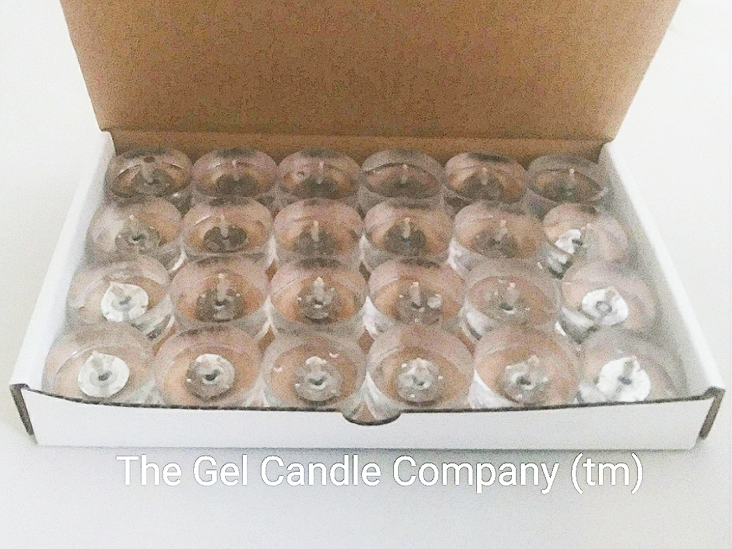 Toasted Coconut Scented Gel Candle Tea Lights - 24 pk. - Click Image to Close
