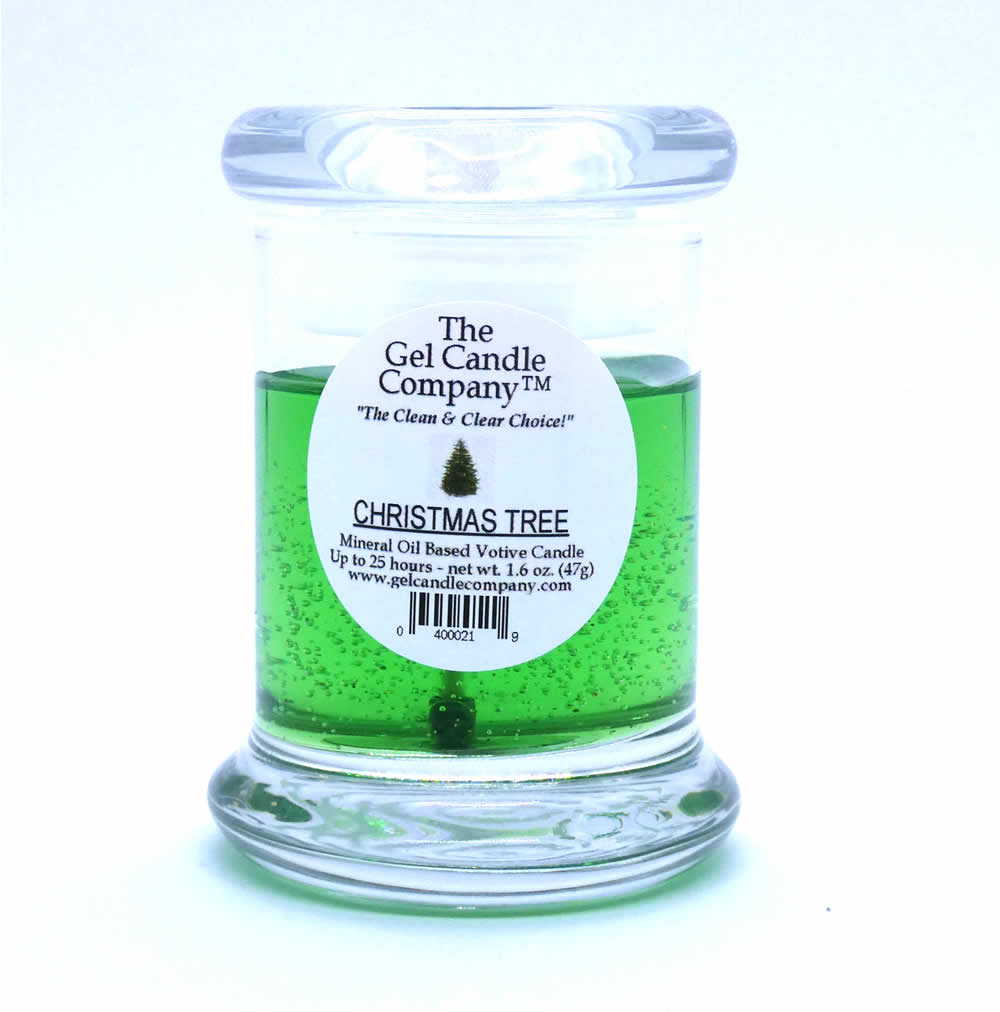 Christmas Tree Scented Gel Candle Votive