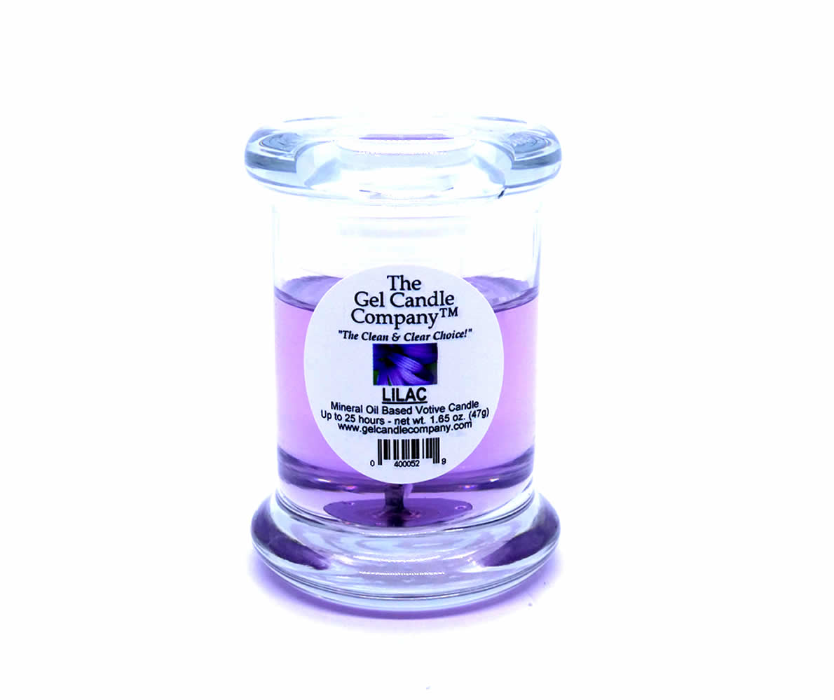 Lilac Scented Gel Candle Votive - Click Image to Close