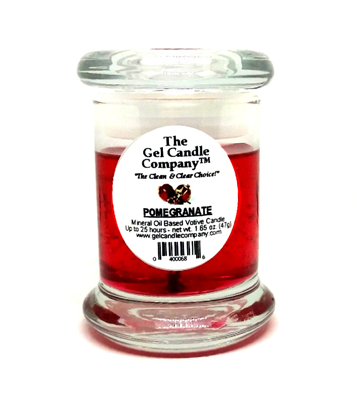 Pomegranate Scented Gel Candle Votive - Click Image to Close