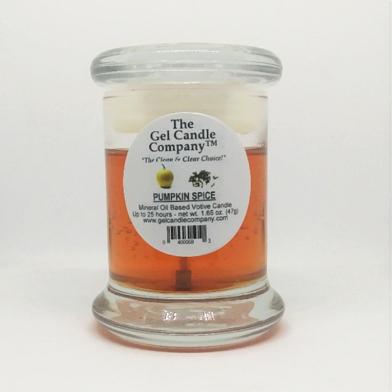 Pumpkin Spice Scented Gel Candle Votive - Click Image to Close