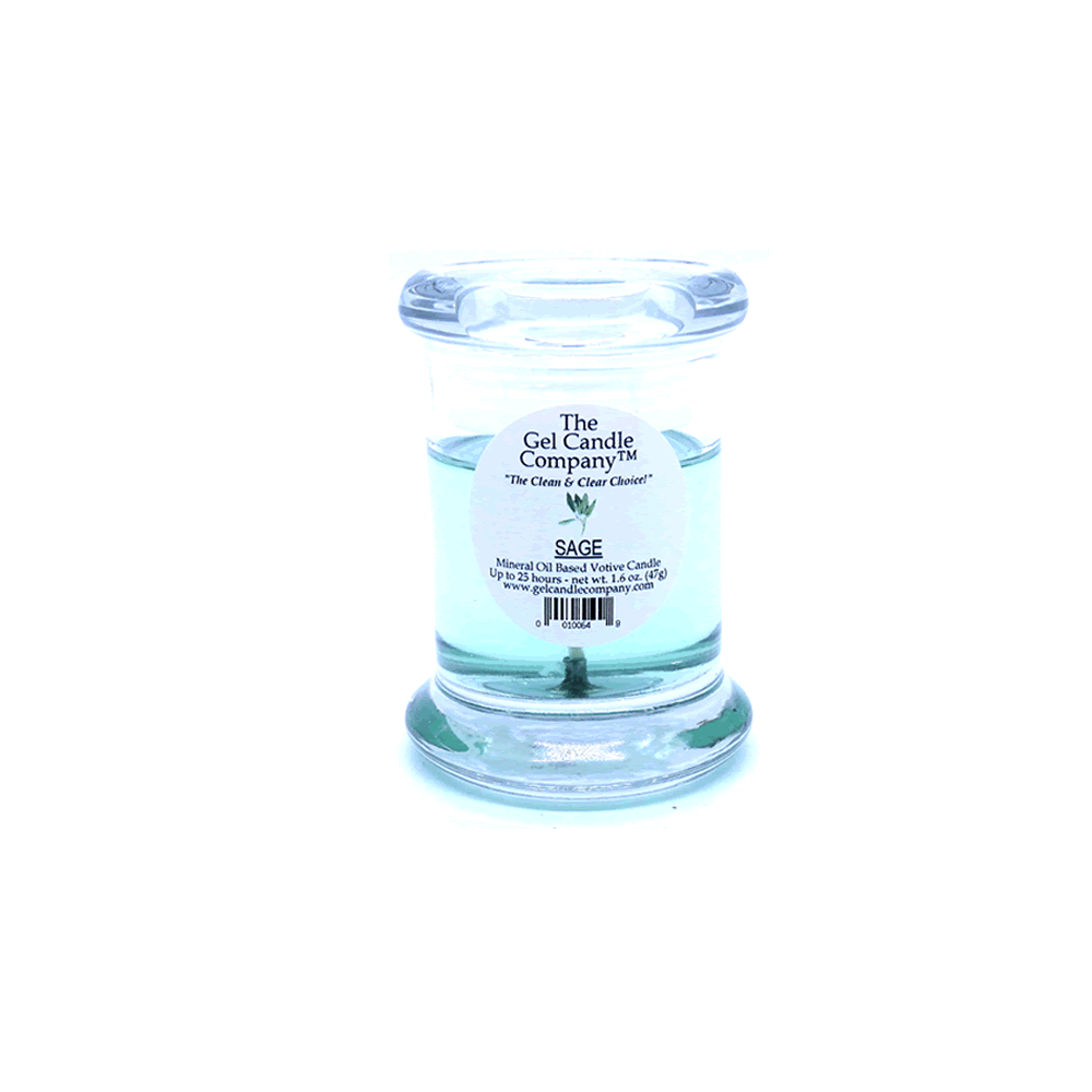 Sage Scented Gel Candle Votive - Click Image to Close
