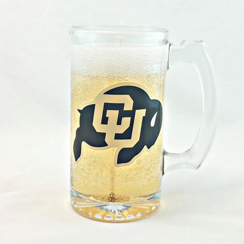 University of Colorado Buffaloes Beer Gel Candle - Click Image to Close