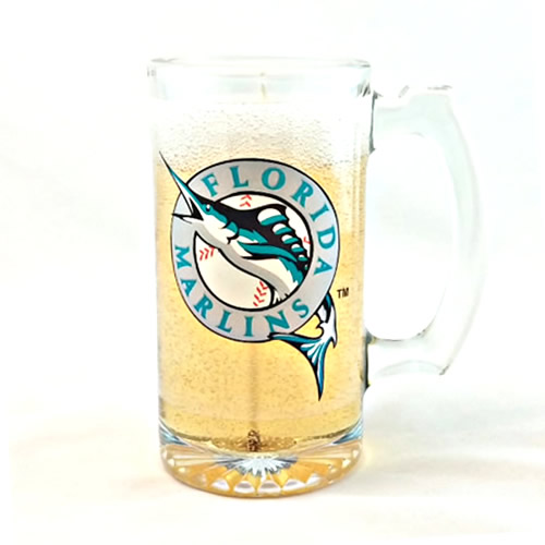 Florida Marlins Beer Gel Candle - Click Image to Close