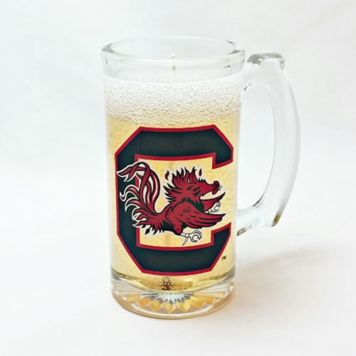 South Carolina Gamecocks Beer Gel Candle - Click Image to Close