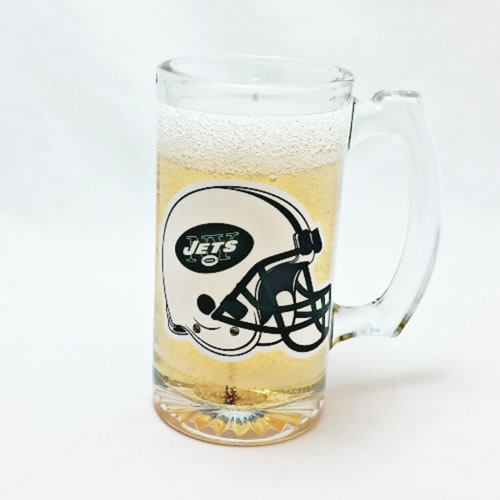 NY Jets Beer Gel Candle