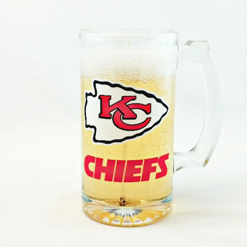 Kansas City Chiefs Beer Gel Candle - Click Image to Close