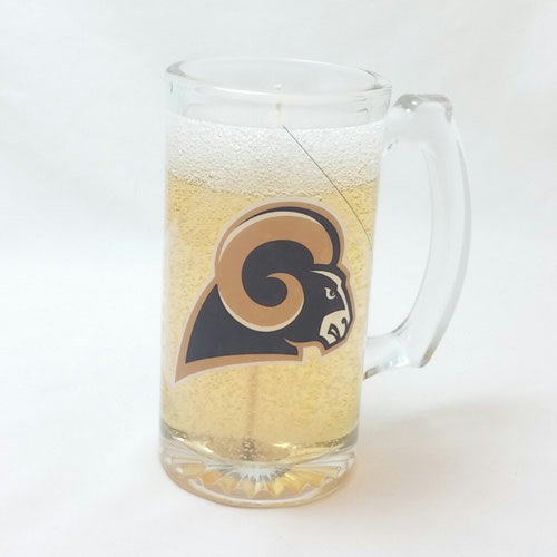 LA Rams Beer Gel Candle - Click Image to Close