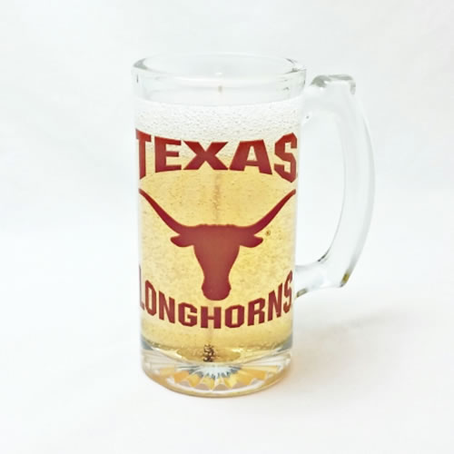 Texas Longhorns Beer Gel Candle - Click Image to Close
