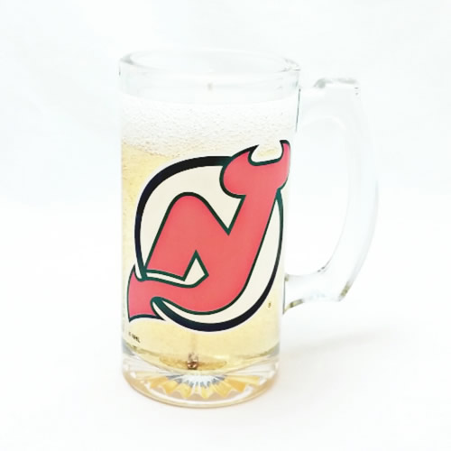 New Jersey Devils Beer Gel Candle - Click Image to Close