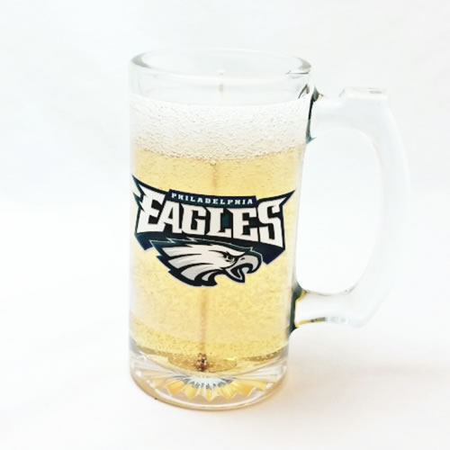 Philadelphia Eagles Beer Gel Candle - Click Image to Close