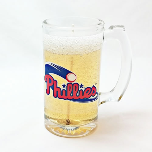 Philadelphia Phillies Beer Gel Candle - Click Image to Close