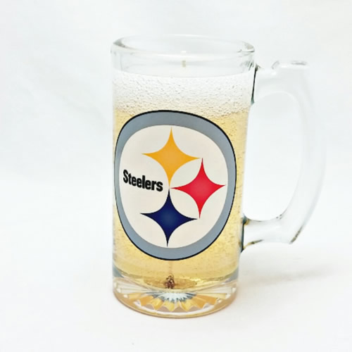 Pittsburgh Steelers Beer Gel Candle - Click Image to Close